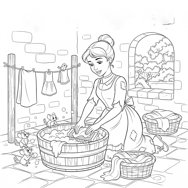 Bé tô Công chúa Lọ Lem