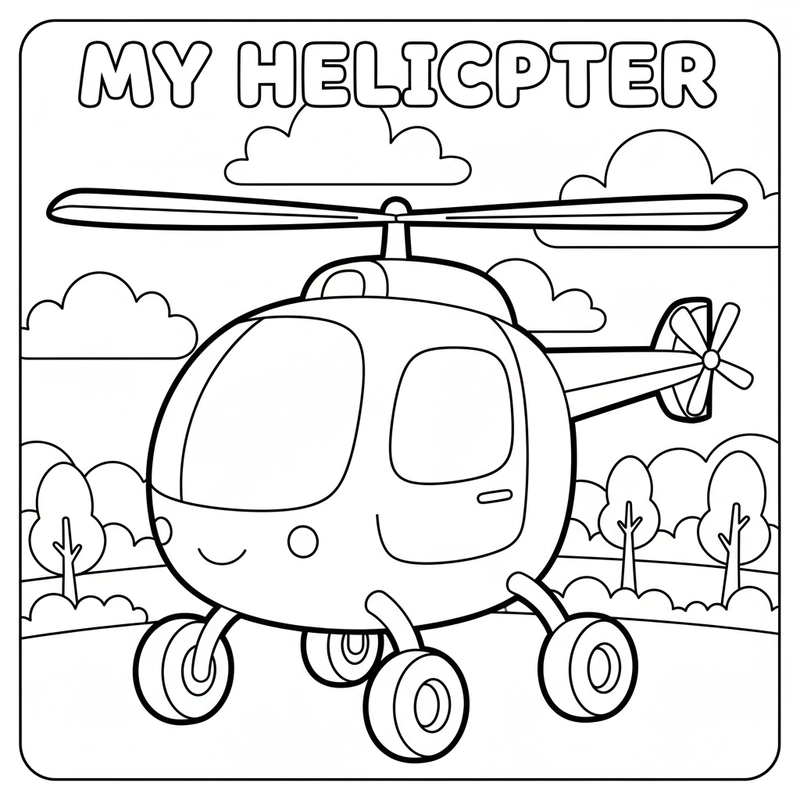 Bé tô màu máy bay trực thăng