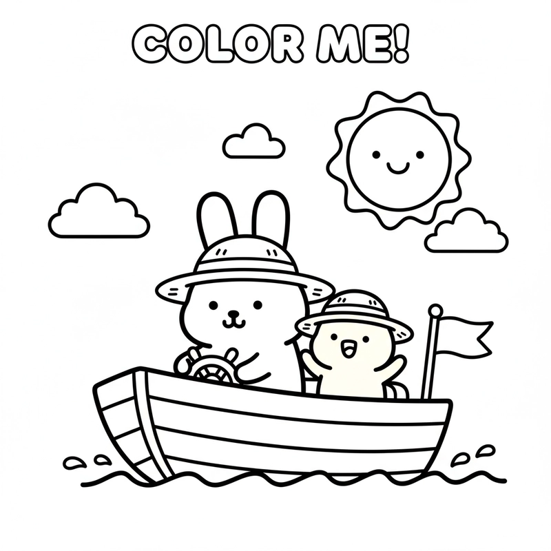 Ca nô đẹp cho bé tập tô