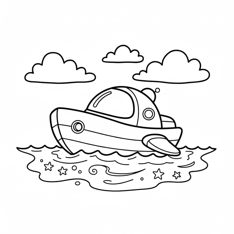 Ca nô tô màu cho bé mầm non