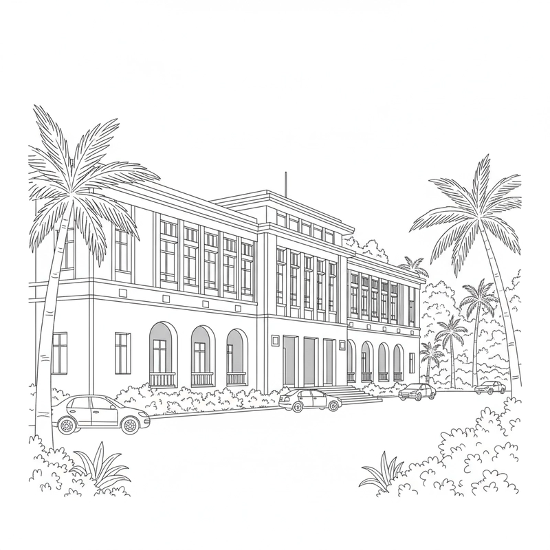 Hình Dinh Độc Lập giúp bé rèn kỹ năng tô màu