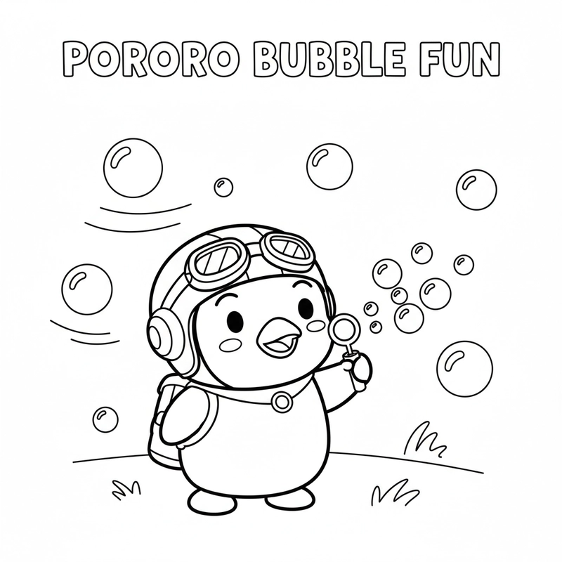 Hình Pororo đơn giản