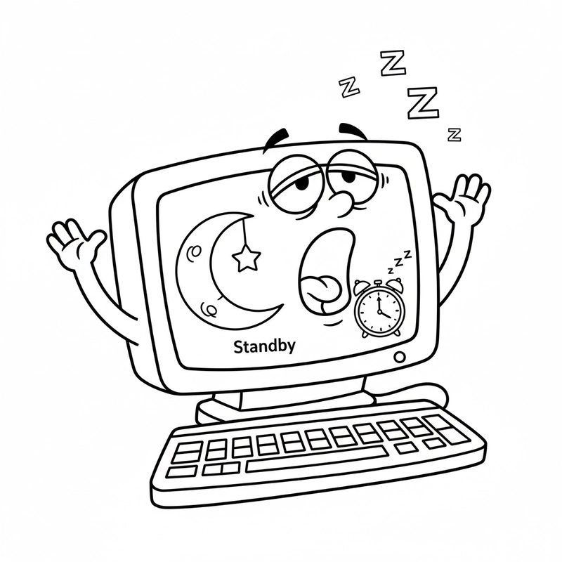 Hình máy tính cho bé tập tô