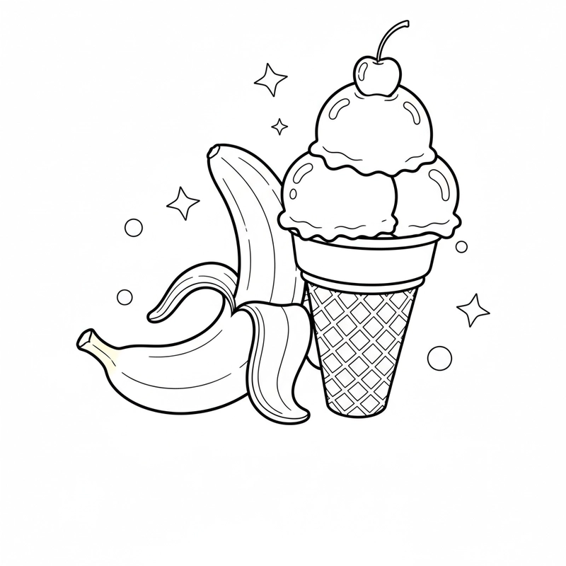 Hình quả chuối đáng yêu