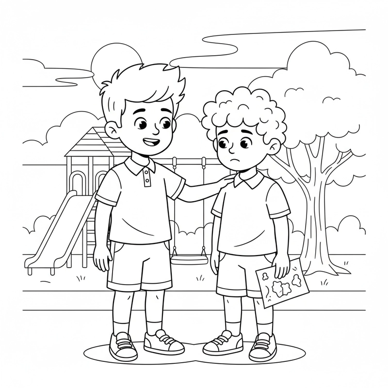 Hình tô màu bạo lực học đường ý nghĩa