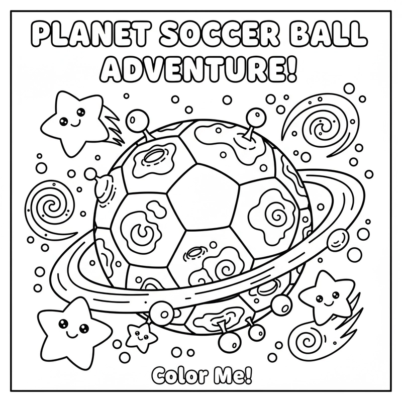 Hình tô màu bóng đá giúp bé tập trung khi tô