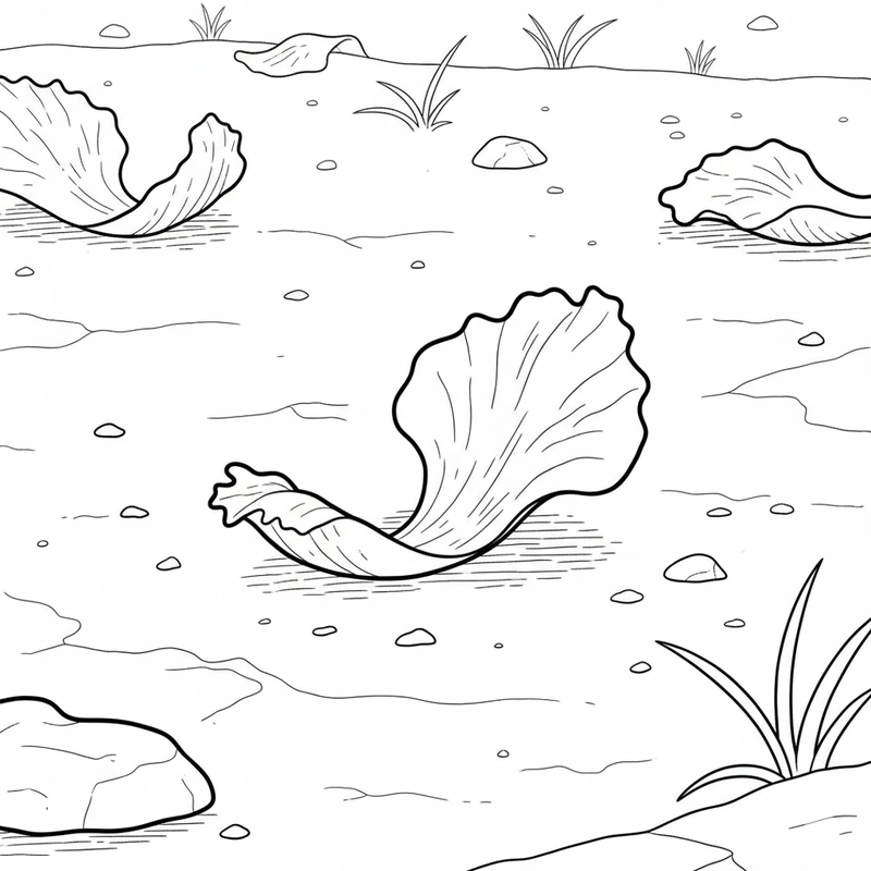 Hình tô màu cánh hoa phượng rụng