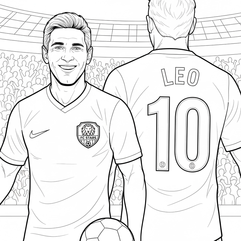 Hình tô màu cầu thủ bóng đá thế giới đa dạng kiểu dáng