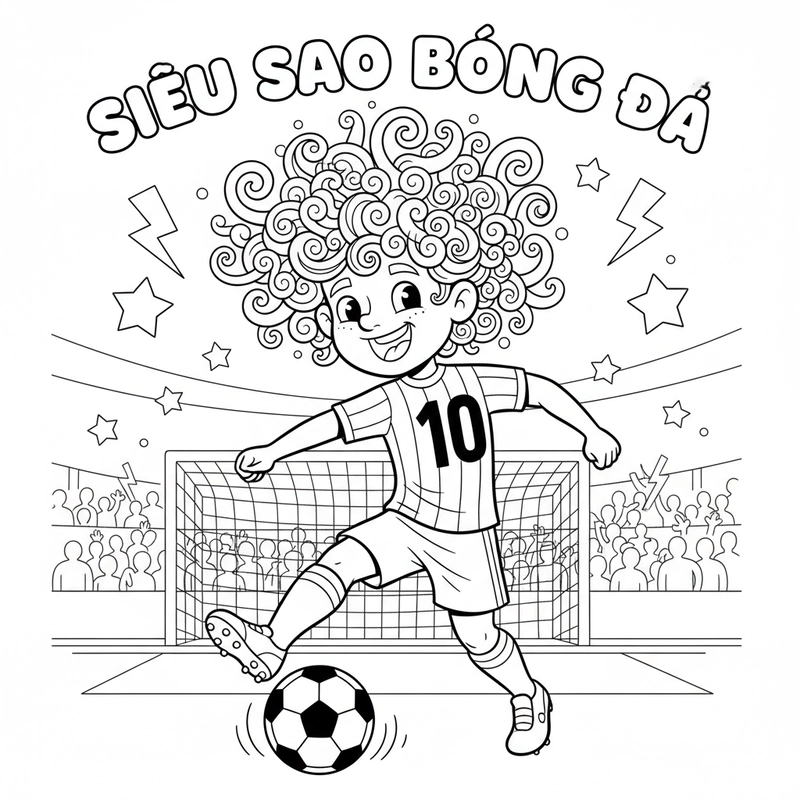 Hình tô màu cầu thủ bóng đá thế giới nổi tiếng
