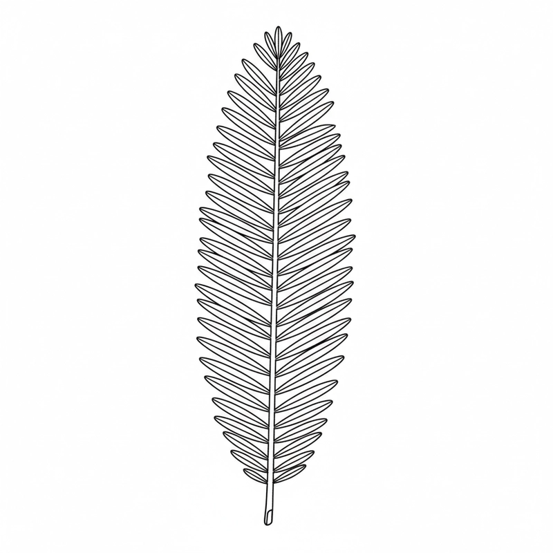 Hình tô màu lá cây cho bé