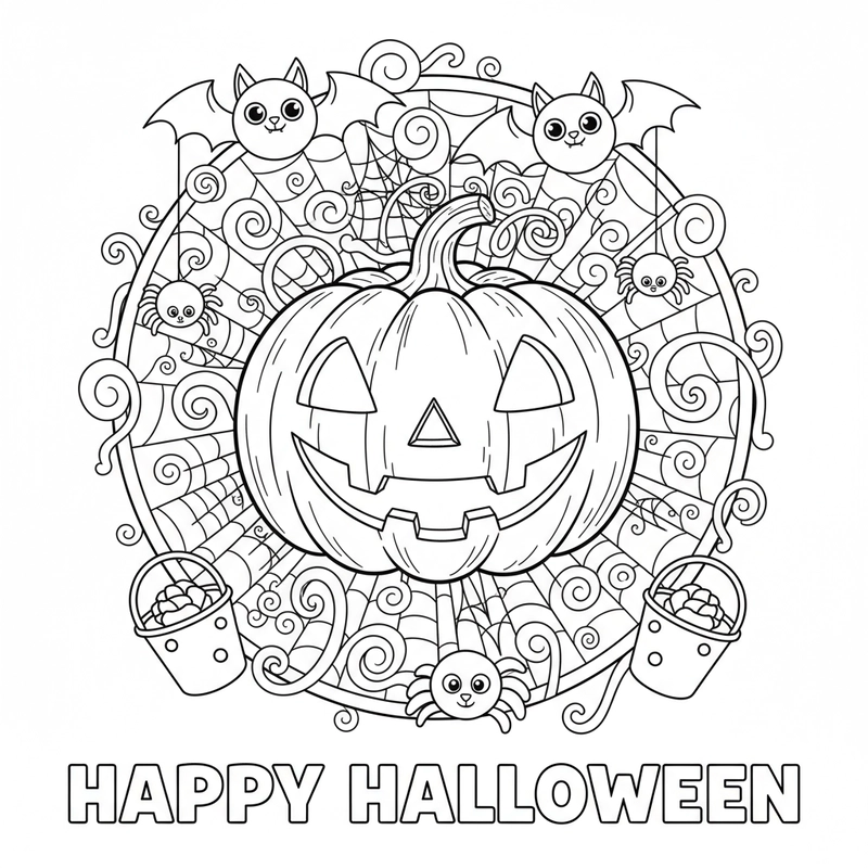 Hình tô màu lễ hội mùa xuân vui tươi cho bé