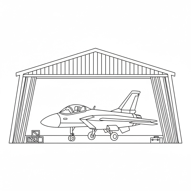 Hình tô màu máy bay phản lực