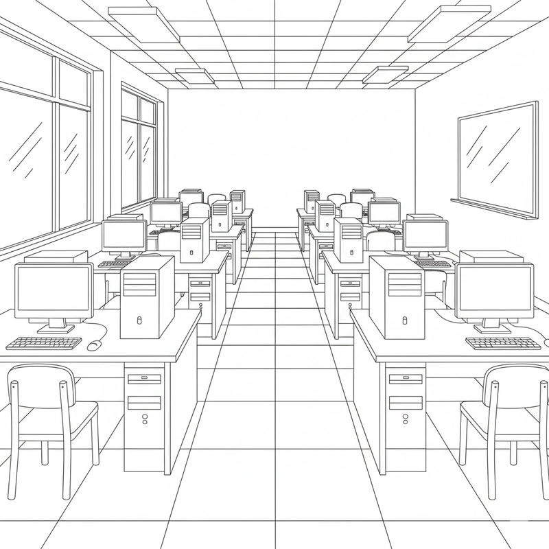 Hình tô màu máy tính trẻ em