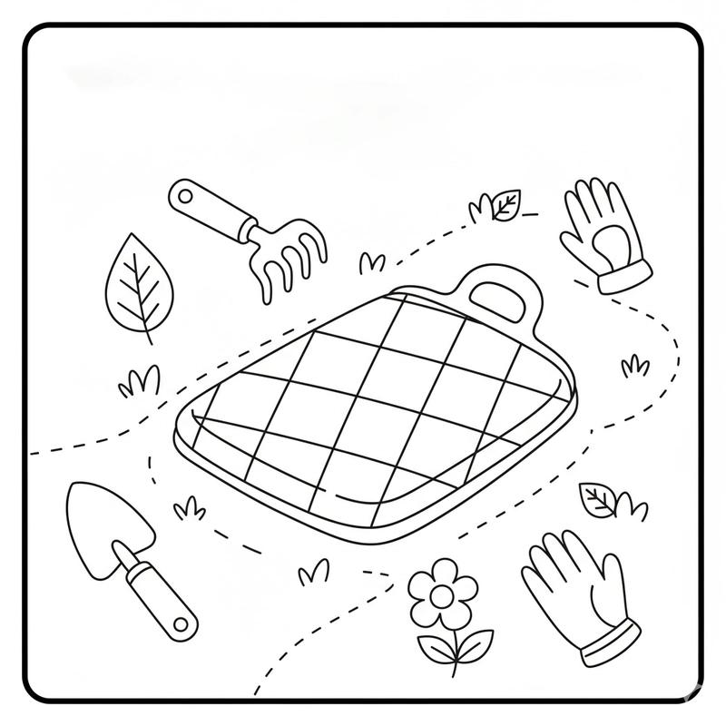 Hình tô màu nghề nông sinh động