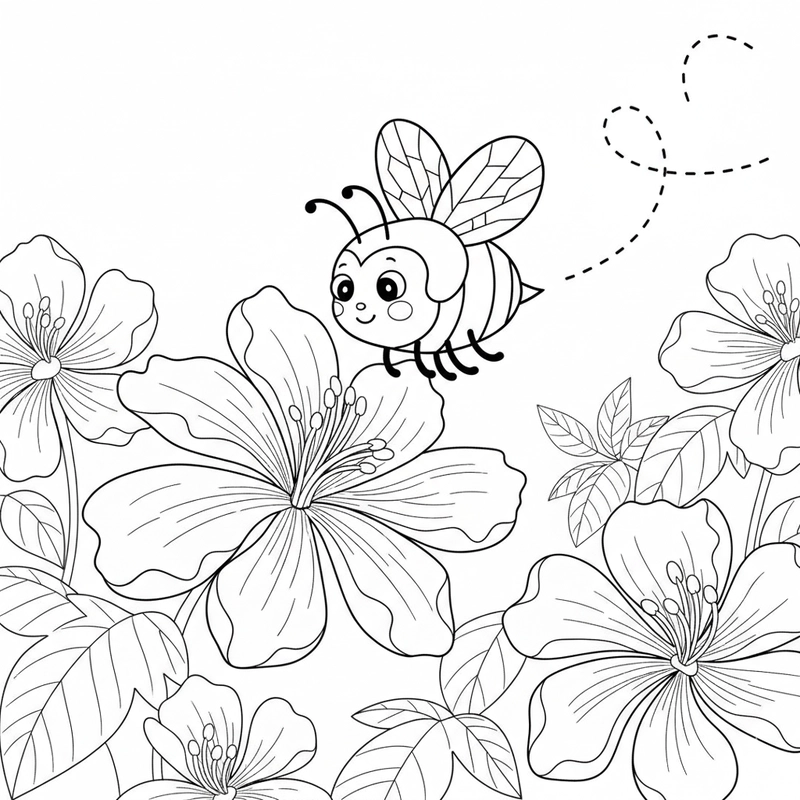 Hình vẽ hoa phượng dễ thương