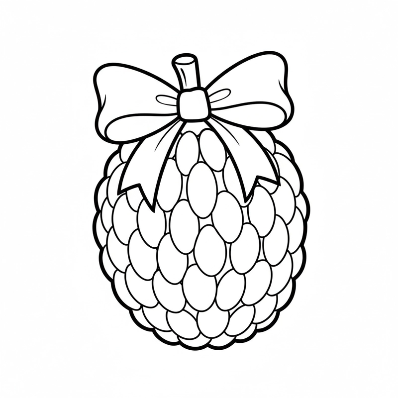 Mẫu tranh tô màu quả na đẹp
