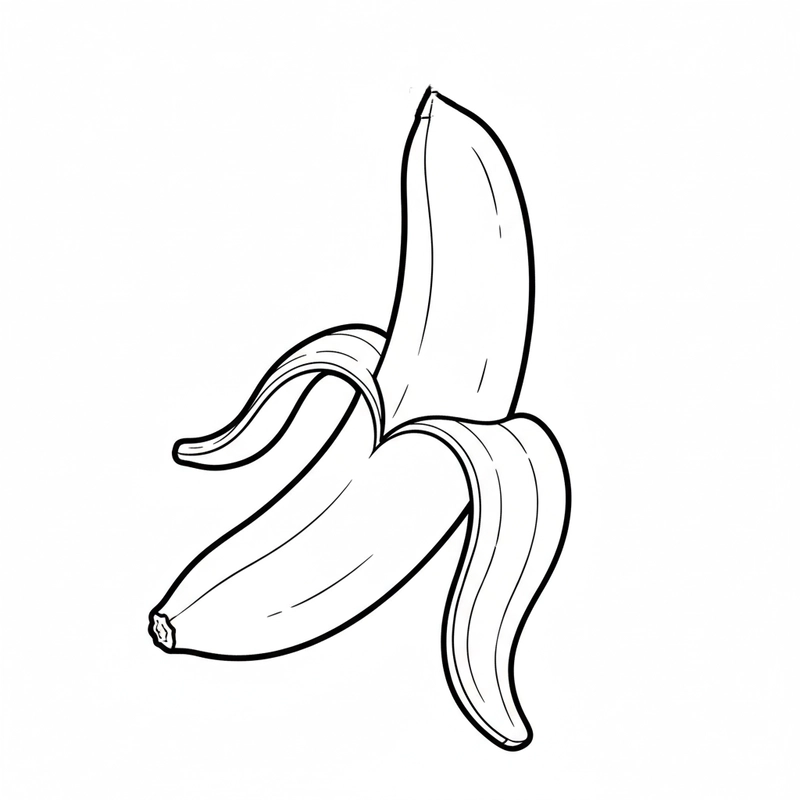 Mẫu tranh tô quả chuối