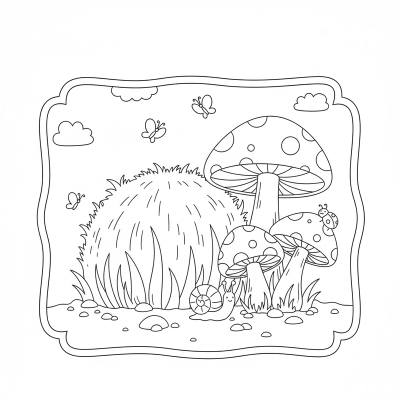 Tô màu bụi cỏ dễ in