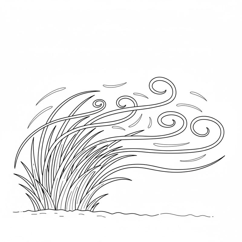 Tô màu bụi cỏ dễ vẽ