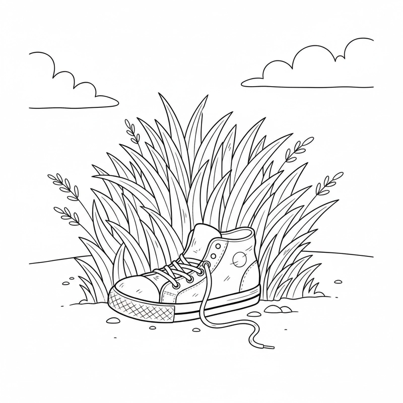 Tô màu bụi cỏ giúp bé sáng tạo