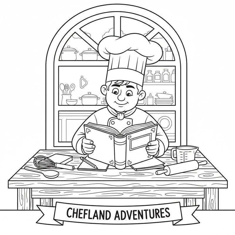 Tô màu chú đầu bếp