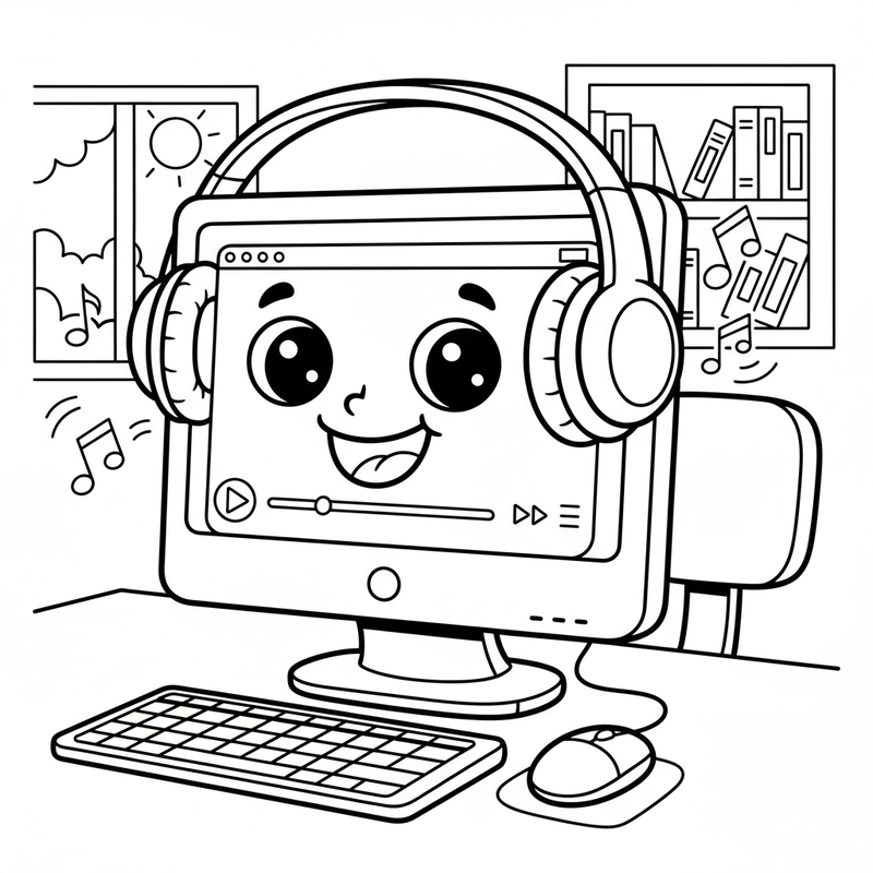 Tô màu hình máy tính