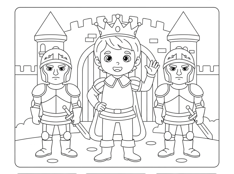 Tô màu hoàng tử chibi đáng yêu