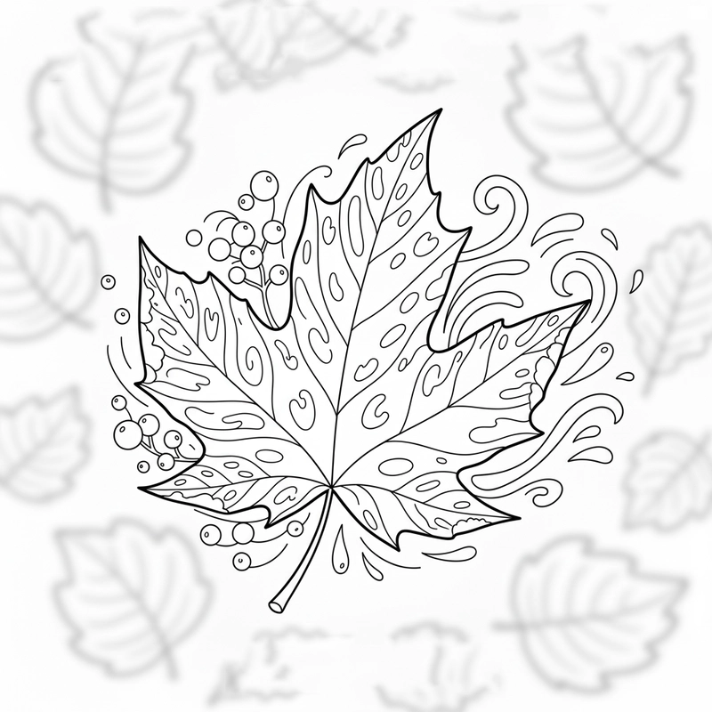 Tô màu lá cây giúp bé học vẽ