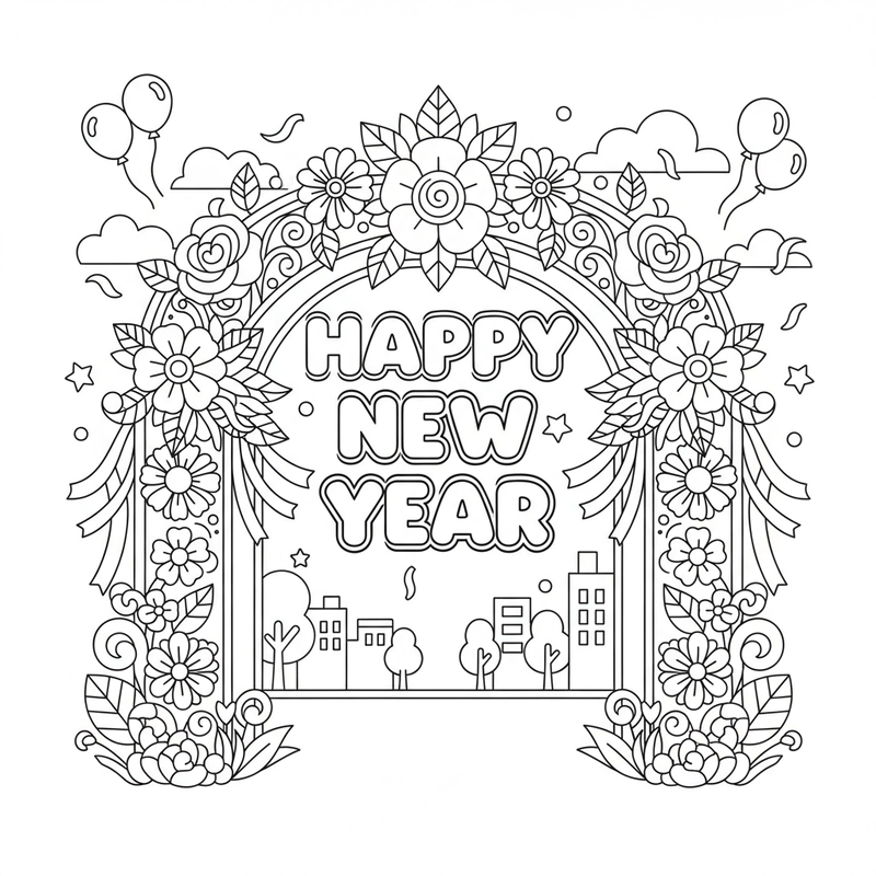 Tô màu lễ hội mùa xuân đầy sức sống