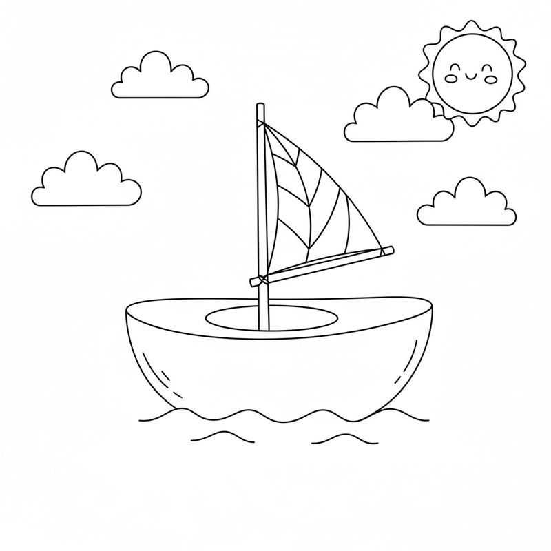 Tô màu quả bơ đơn giản cho trẻ