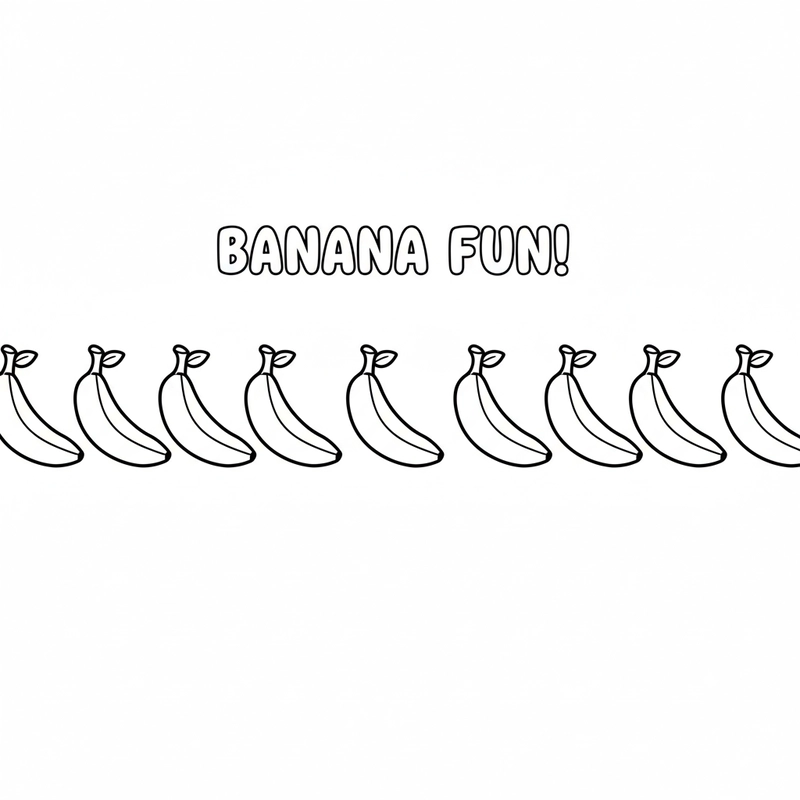 Tô màu quả chuối đáng yêu