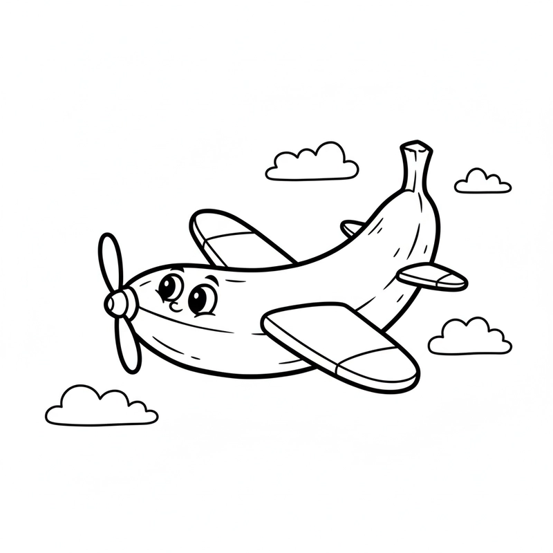 Tô màu quả chuối sáng tạo