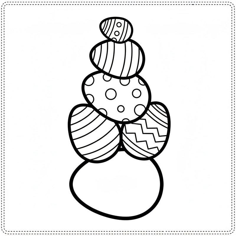 Tô màu quả trứng dễ tô