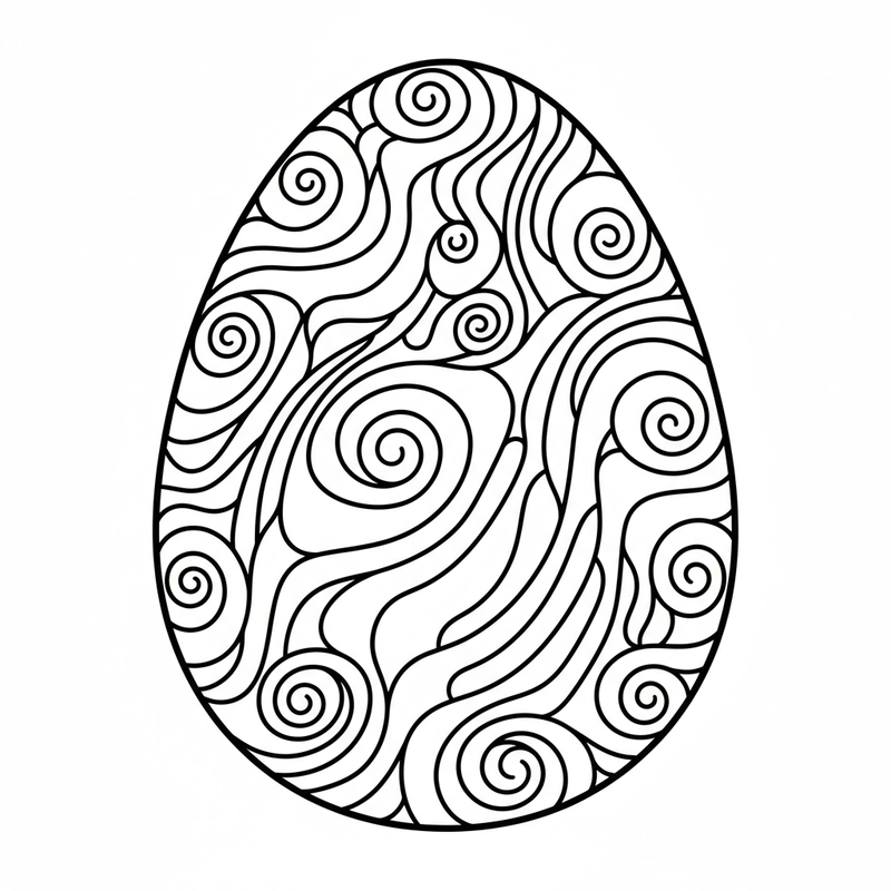 Tô màu quả trứng giúp bé học vẽ