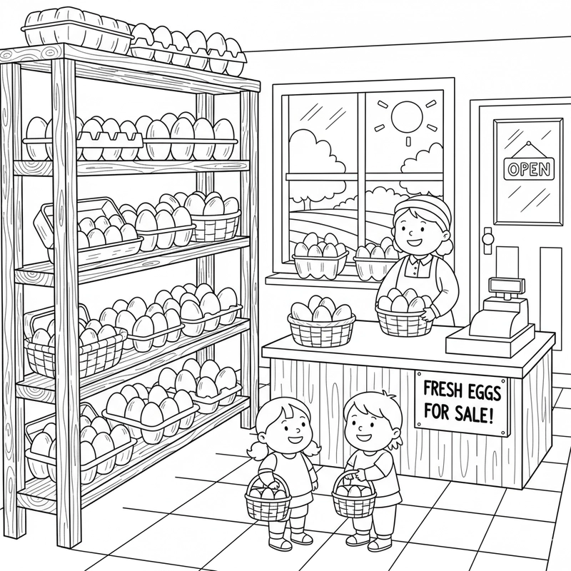 Tô màu quả trứng vui nhộn