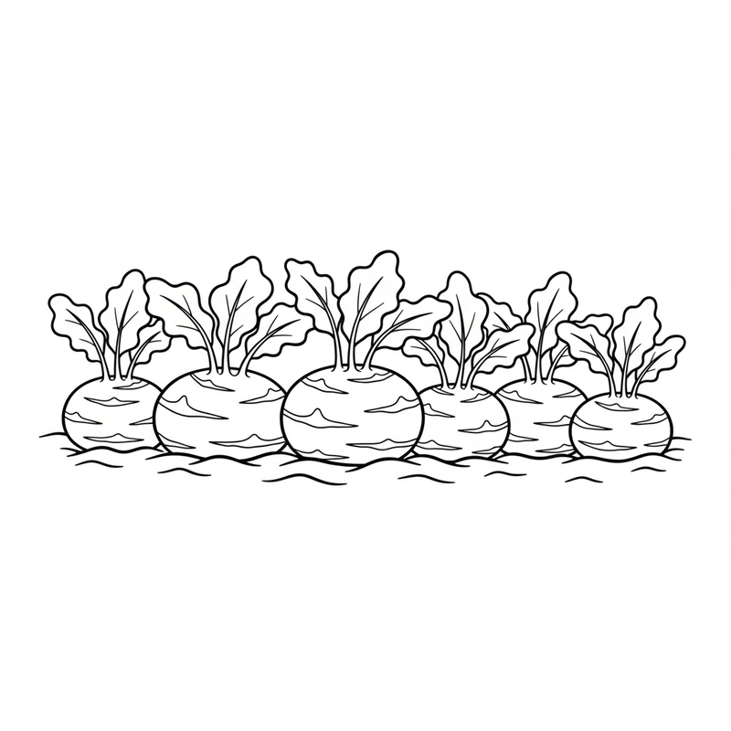 Tô màu rau củ học tập cho bé