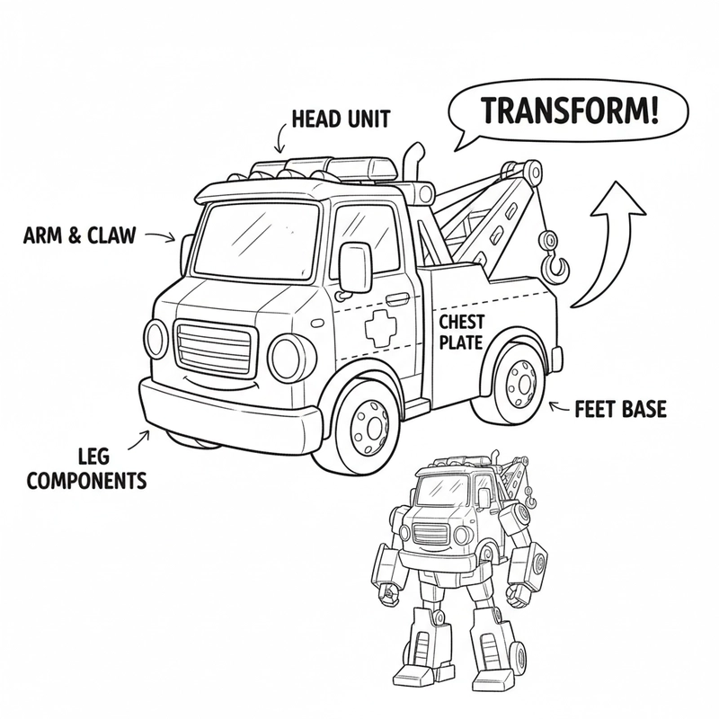 Tô màu xe cứu hộ sinh động