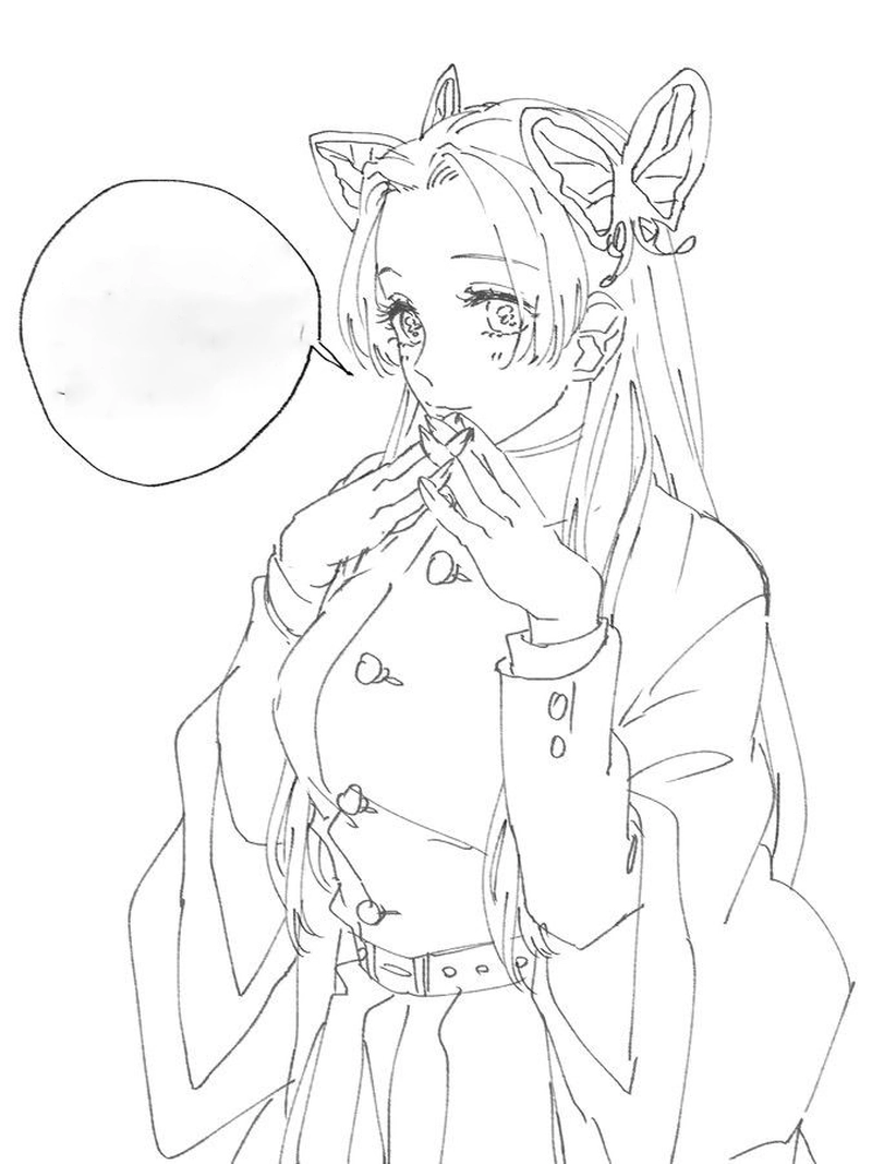 Tranh Kanae tô màu phong cách anime