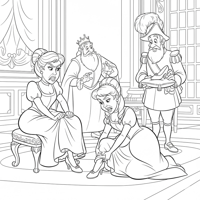 Tranh Lọ Lem cổ tích