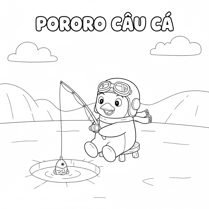 Tranh Pororo dễ in