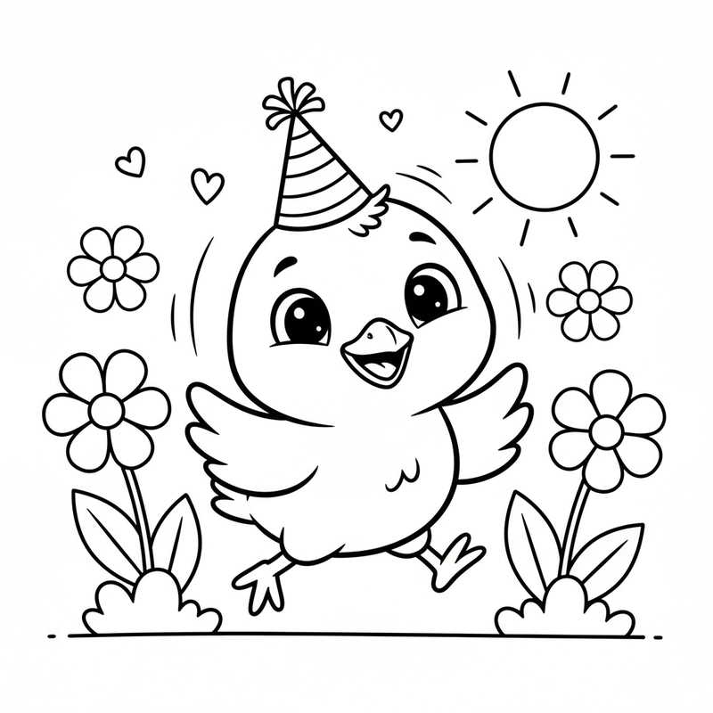 Tranh gà mẹ và đàn gà con