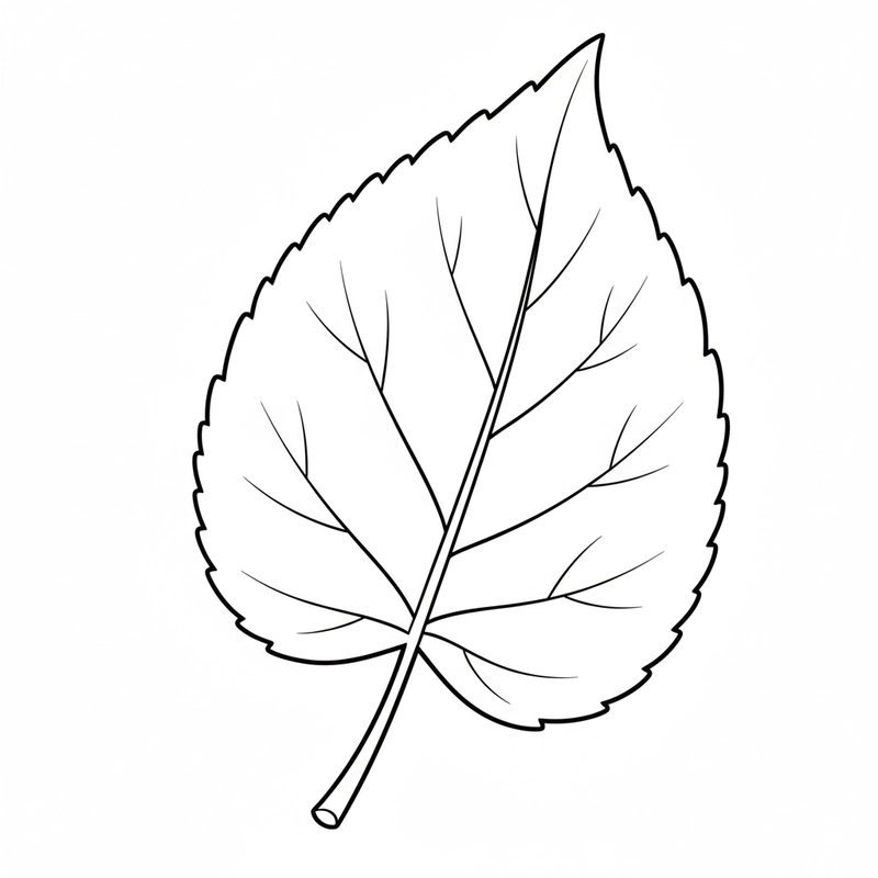 Tranh lá cây tô màu sinh động