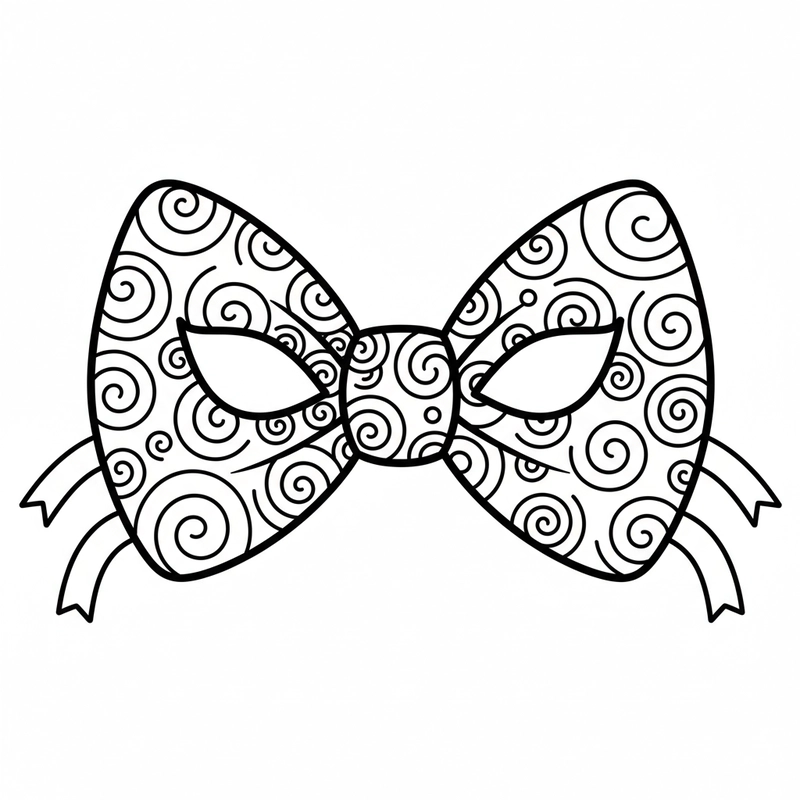 Tranh mặt nạ công chúa dễ thương