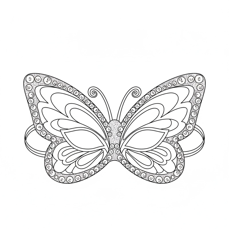 Tranh mặt nạ công chúa dễ tô