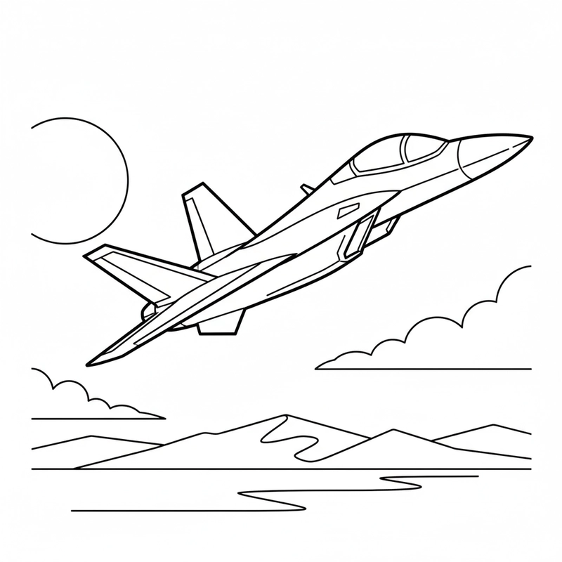 Tranh máy bay phản lực dễ tô