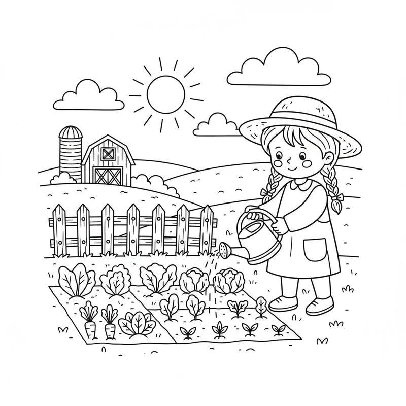 Tranh nghề nông gần gũi