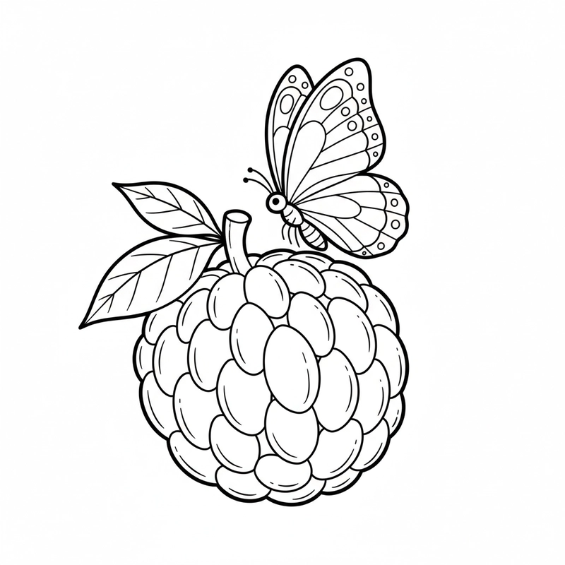 Tranh quả na trong chủ đề hoa quả