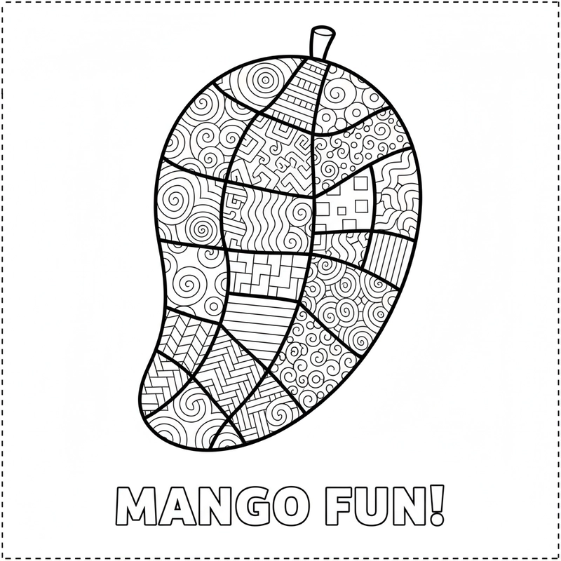 Tranh quả xoài ngộ nghĩnh