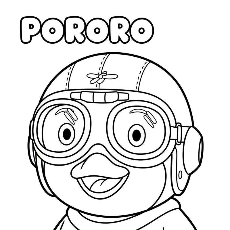 Tranh tô Pororo dễ in