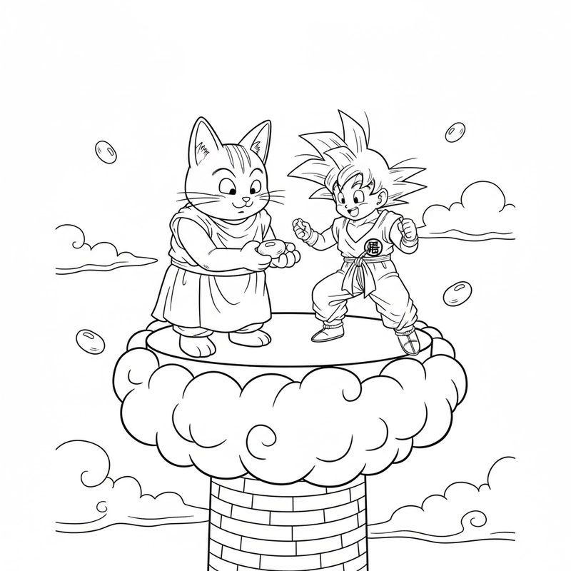 Tranh tô màu 7 Viên Ngọc Rồng Super